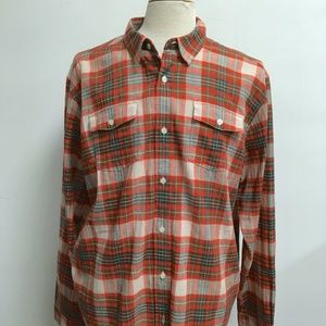 PATAGONIA cotton Steersman brown PLAID work utility Shirt XL Nwt shacket